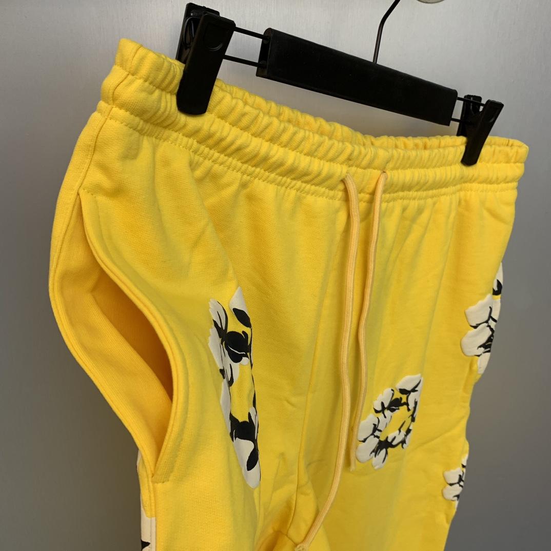 Denim Tears Cactus Tears Wreath Sweatpants Yellow - DesignerGu