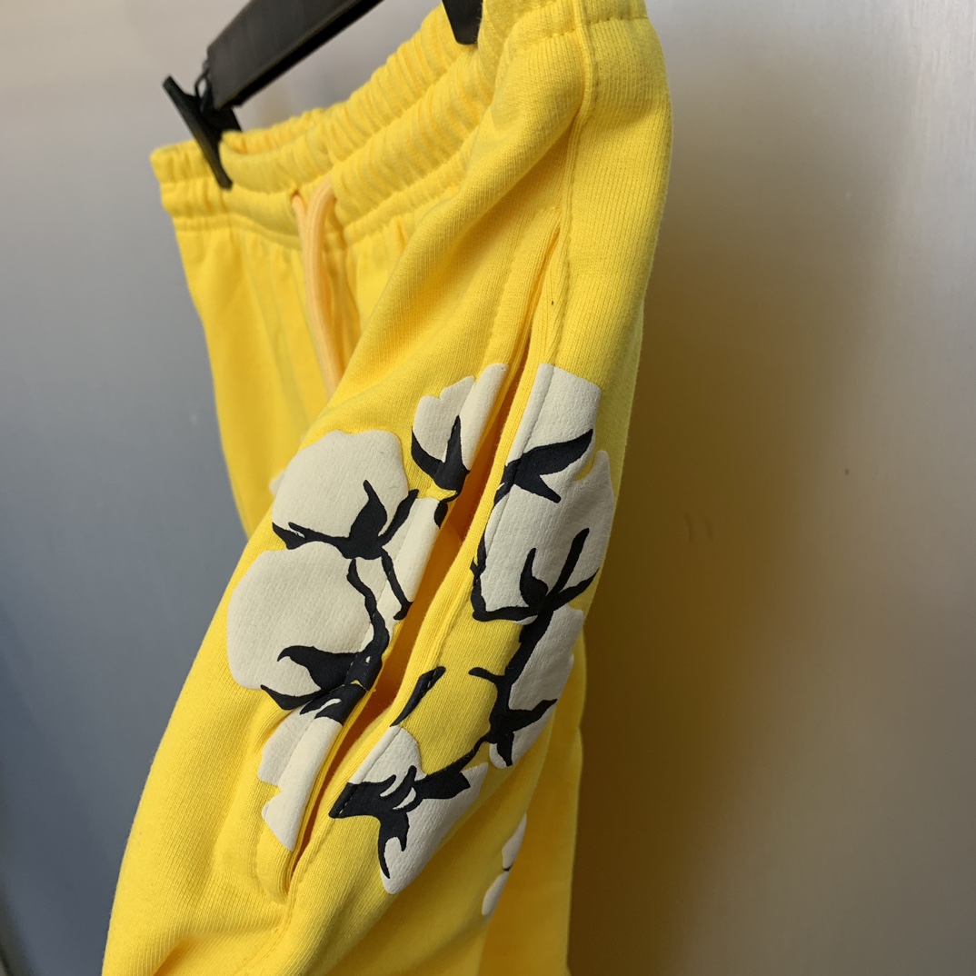 Denim Tears Cactus Tears Wreath Sweatpants Yellow - DesignerGu