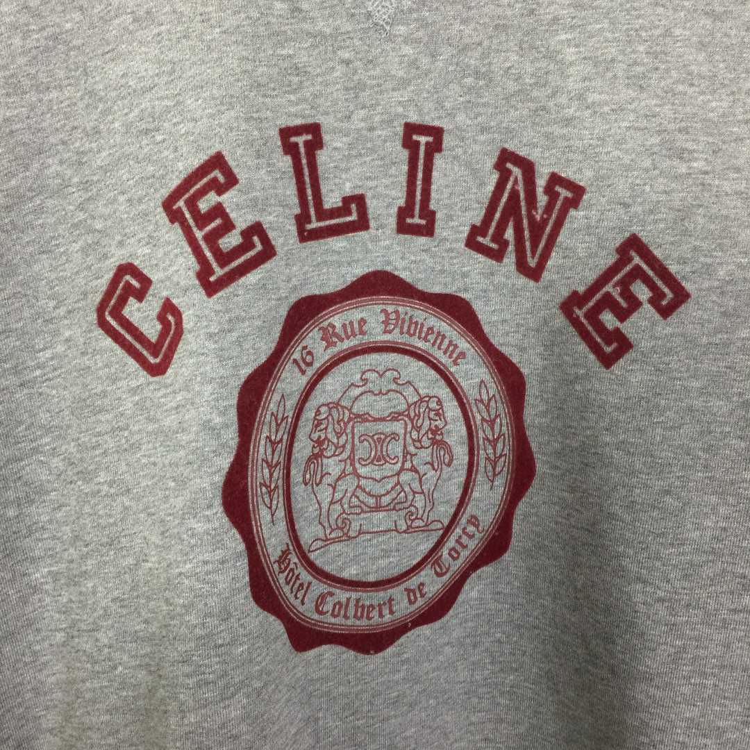 Celine Blason Loose Sweatshirt In Cotton Fleece - DesignerGu