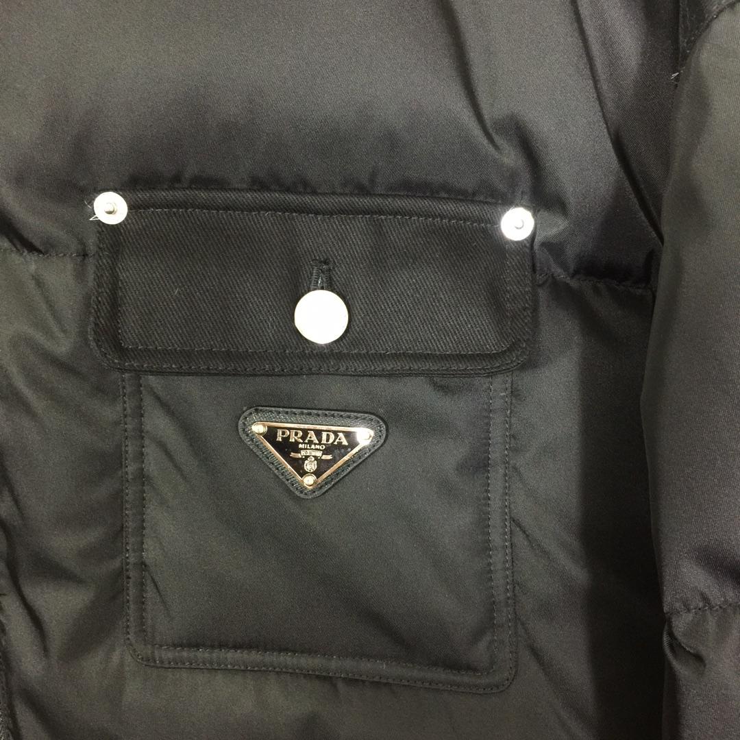 Prada Black Re-Nylon Down Jacket - DesignerGu