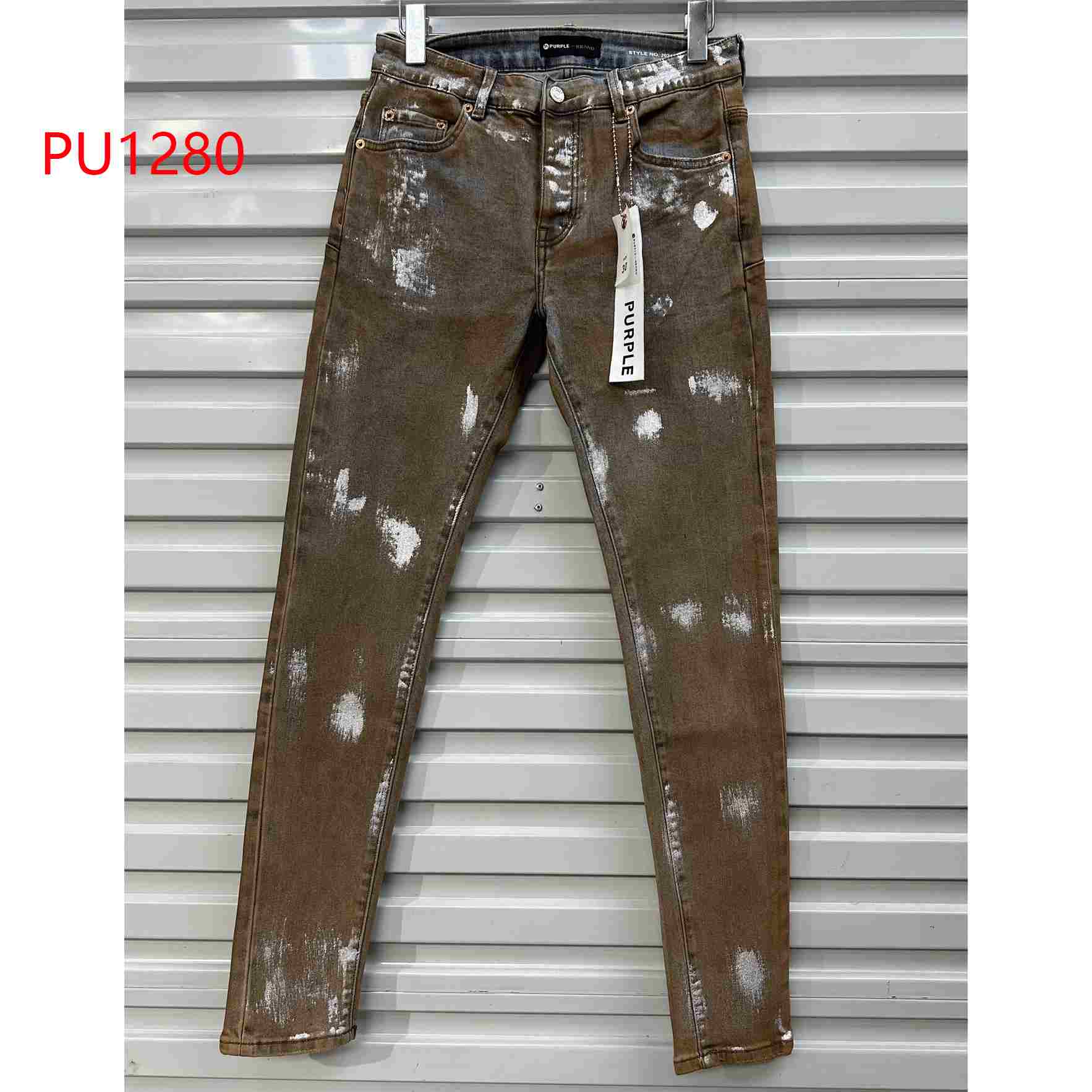 Purple-Brand Jeans   PU1280 - DesignerGu