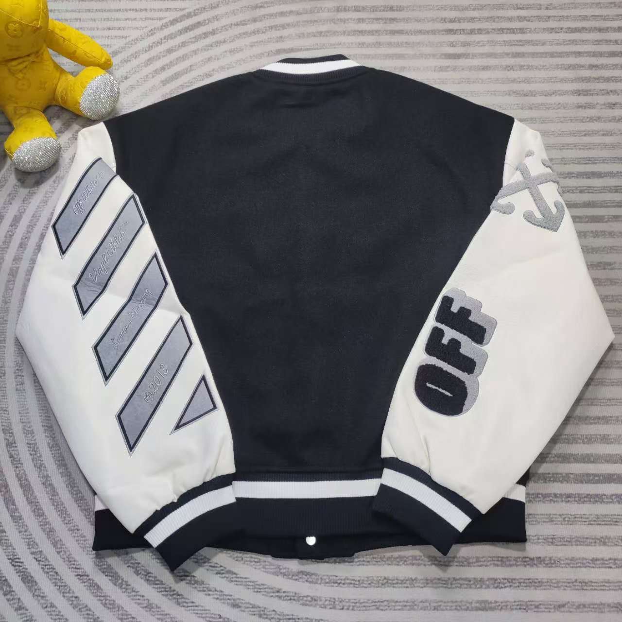 Off-White Lea Varsity Jacket  - DesignerGu