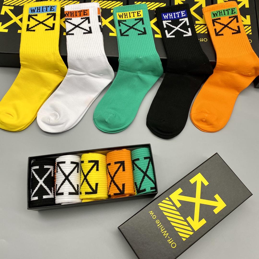 Off White Socks/Box - DesignerGu