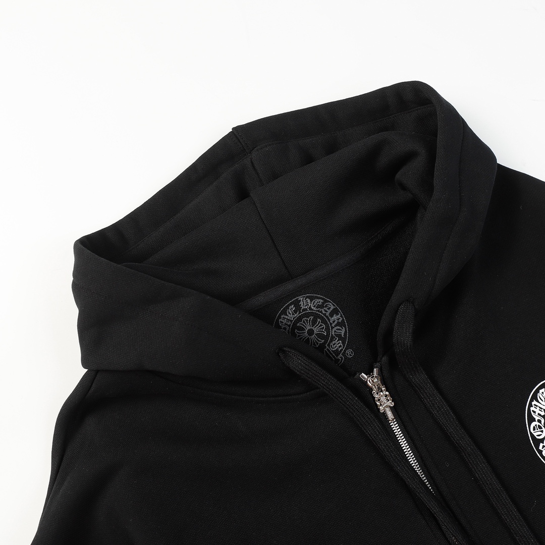 Chrome Hearts Cotton Zip-up Hoodie - DesignerGu