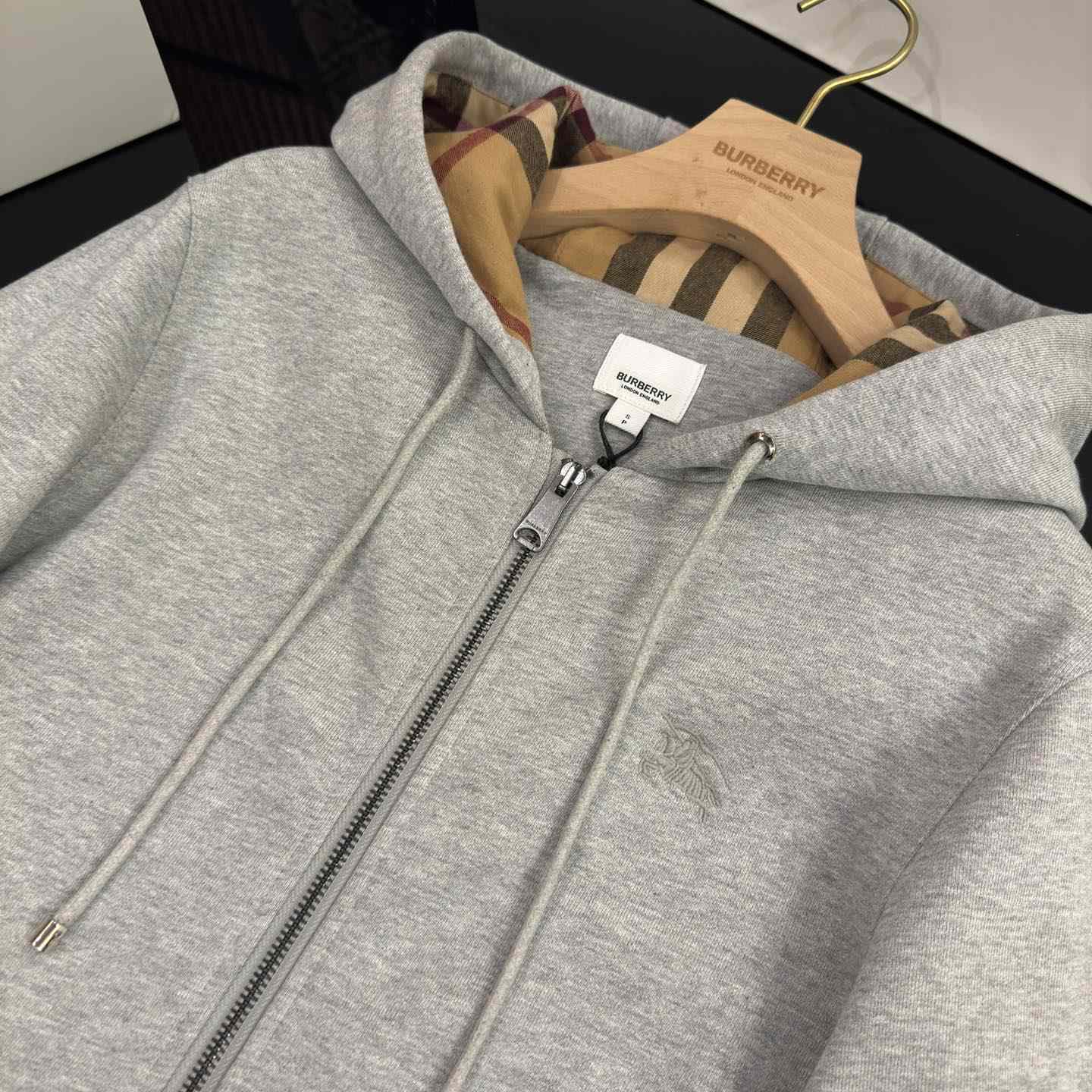 Burberry Cotton Zip Hoodie - DesignerGu