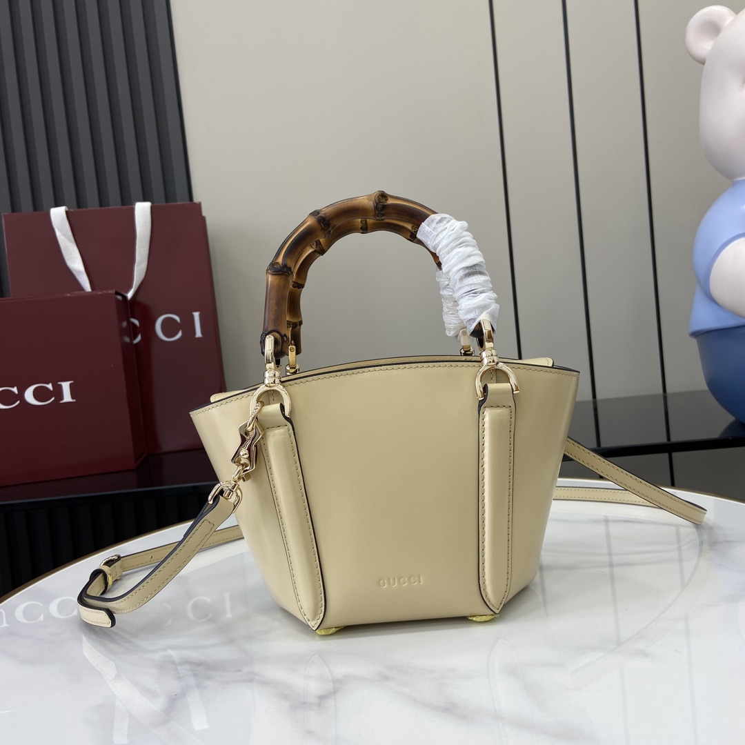 Gucci Mini Bamboo Top Handle Tote Bag - DesignerGu