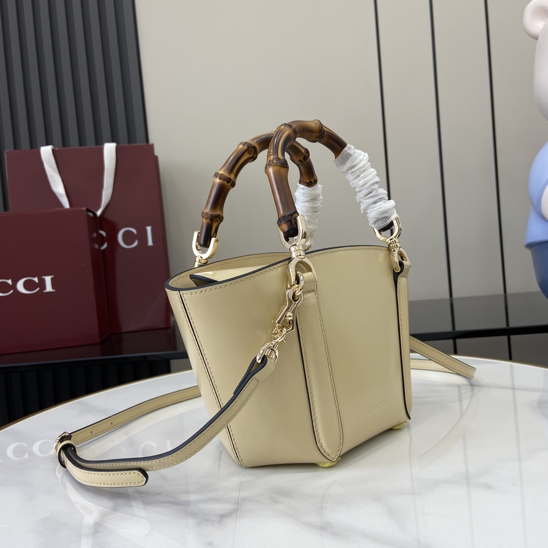 Gucci Mini Bamboo Top Handle Tote Bag - DesignerGu