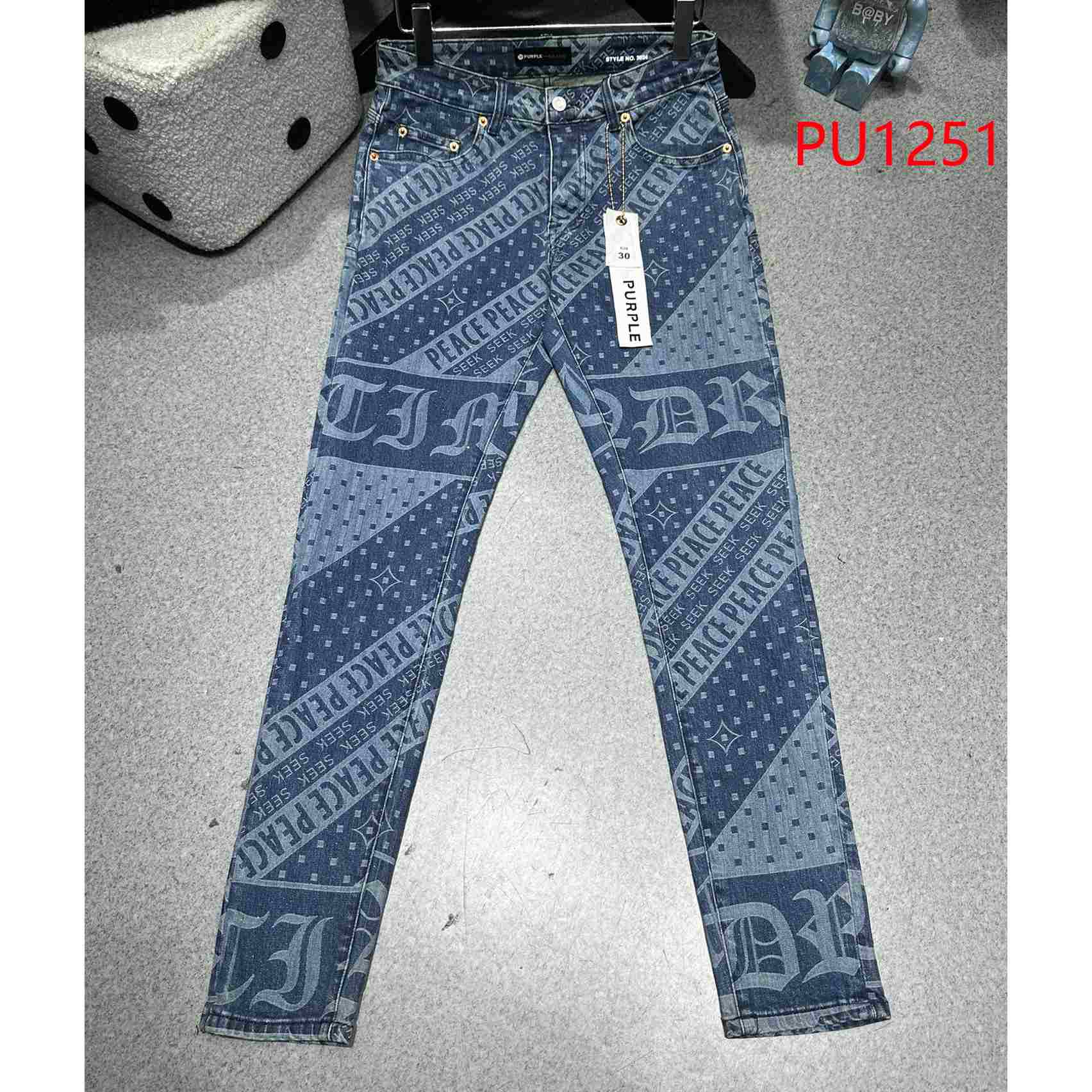 Purple-Brand Jeans   PU1251 - DesignerGu