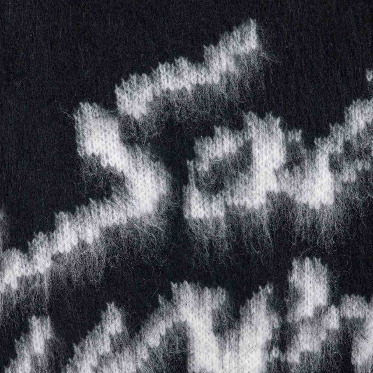 Saint Laurent Logo-Intarsia Mohair-Blend Sweater - DesignerGu