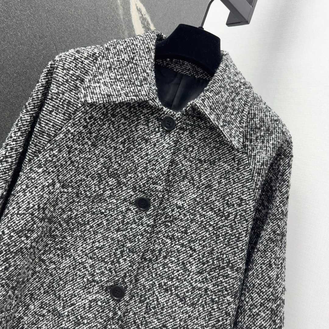 Celine Camden Mac Coat In Wool Tweed - DesignerGu