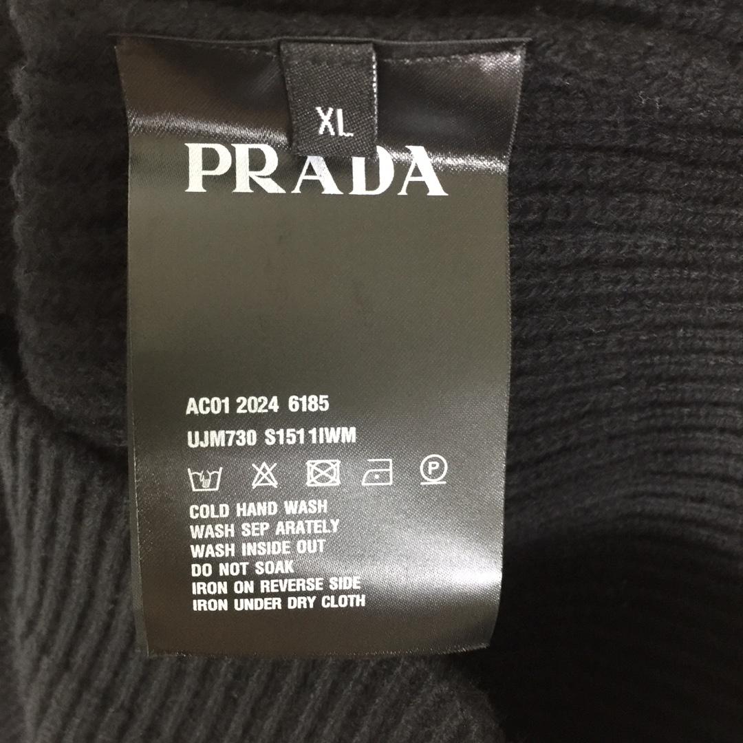 Prada Zip Up Hooded Knit Jacket - DesignerGu