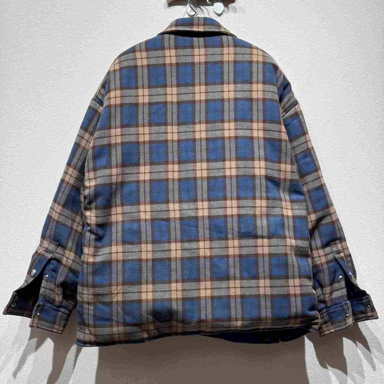 Prada Checked Wool Twill Lumberjack Jacket - DesignerGu