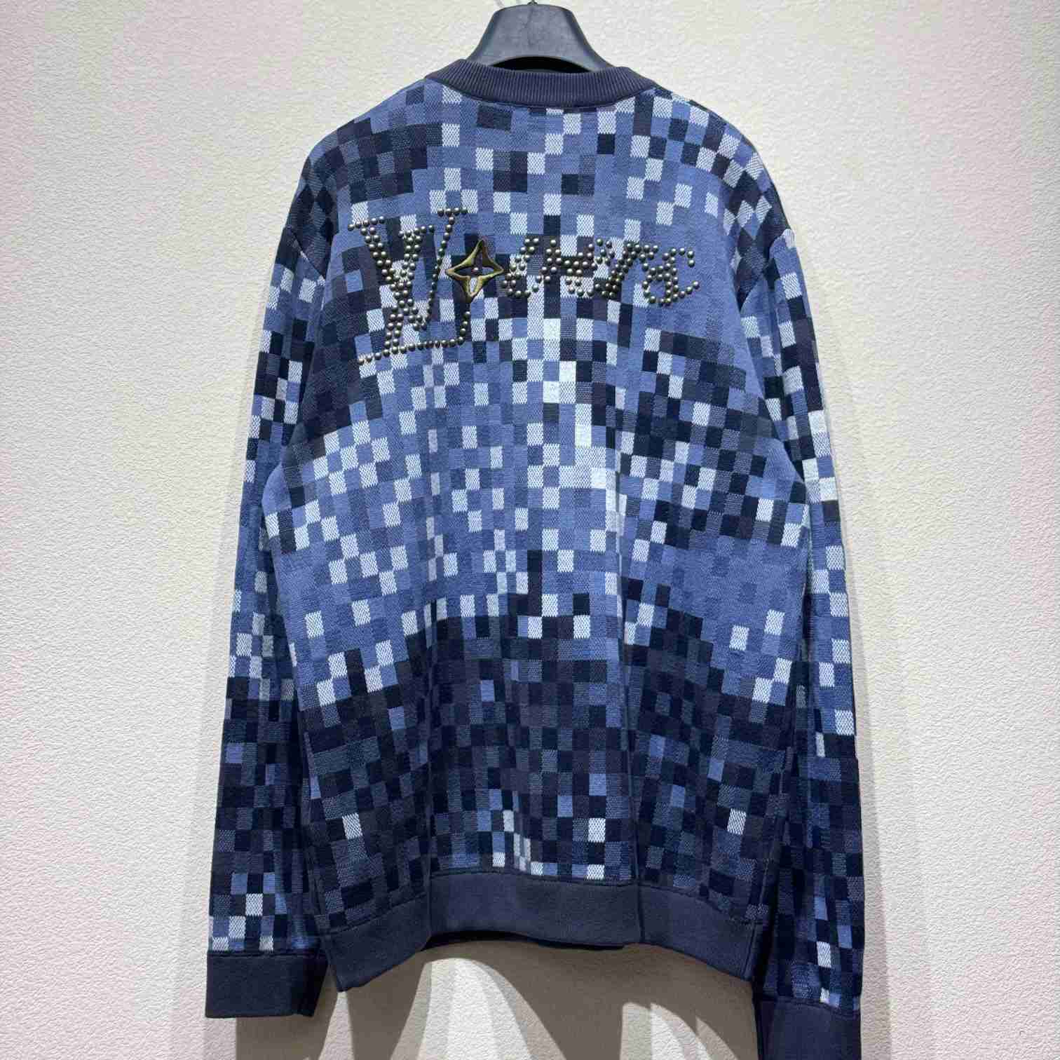 Louis Vuitton LV Vers Damoflage Jacquard Pullover   1AGHTQ - DesignerGu