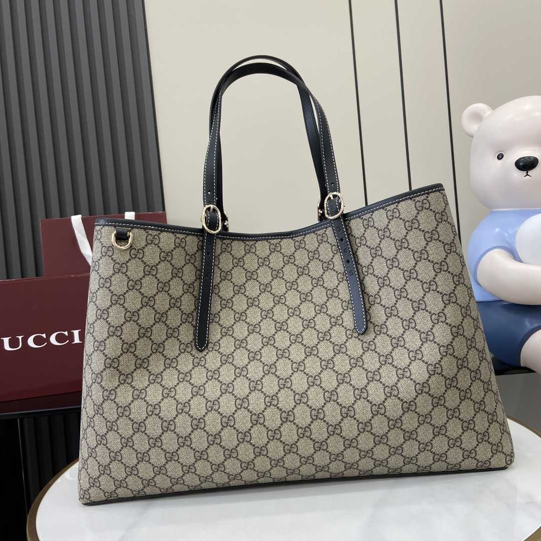 Gucci GG Emblem Large Tote Bag - DesignerGu