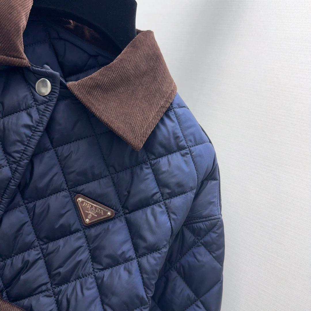 Prada Triangle-logo Quilted Jacket - DesignerGu