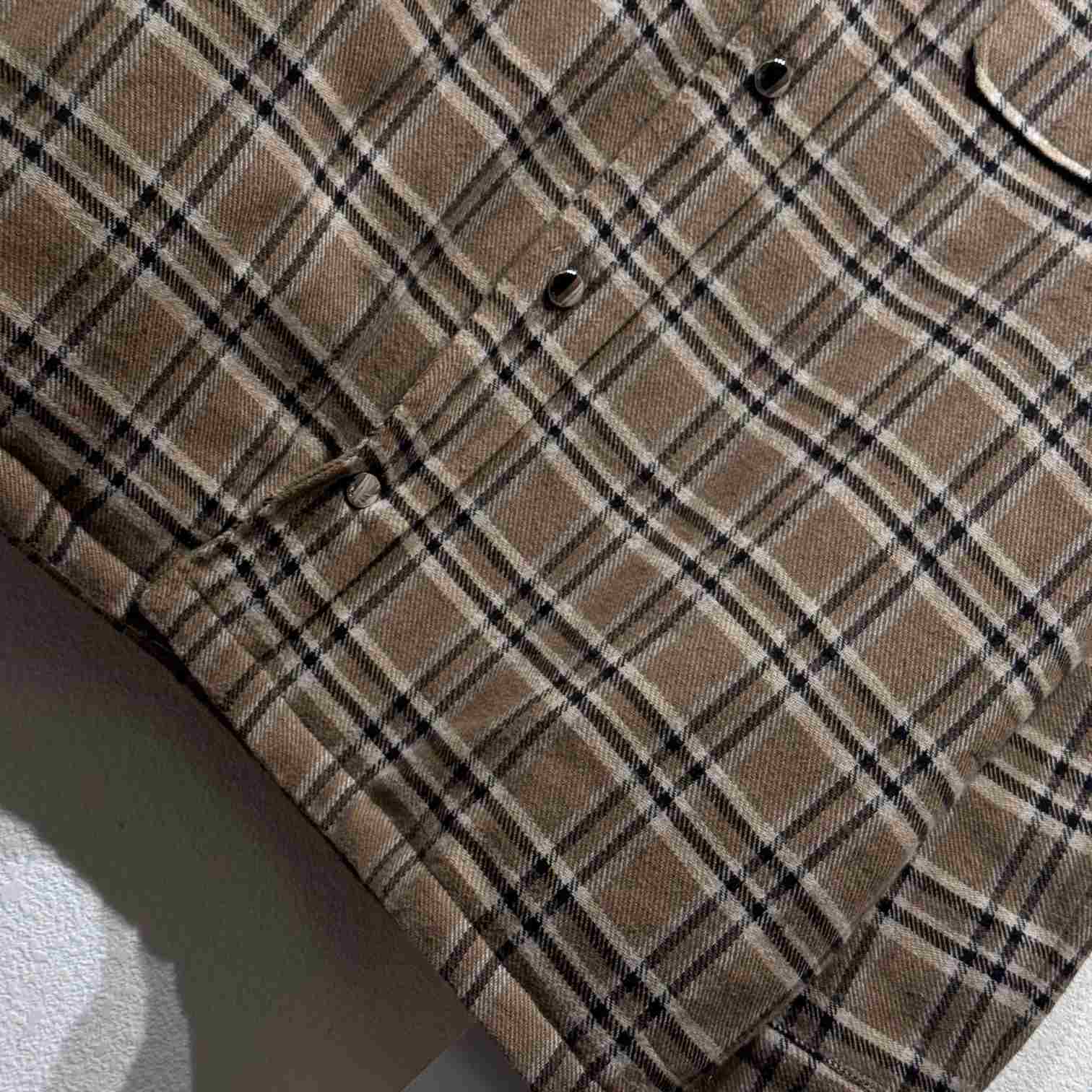 Celine Checked Overshirt - DesignerGu