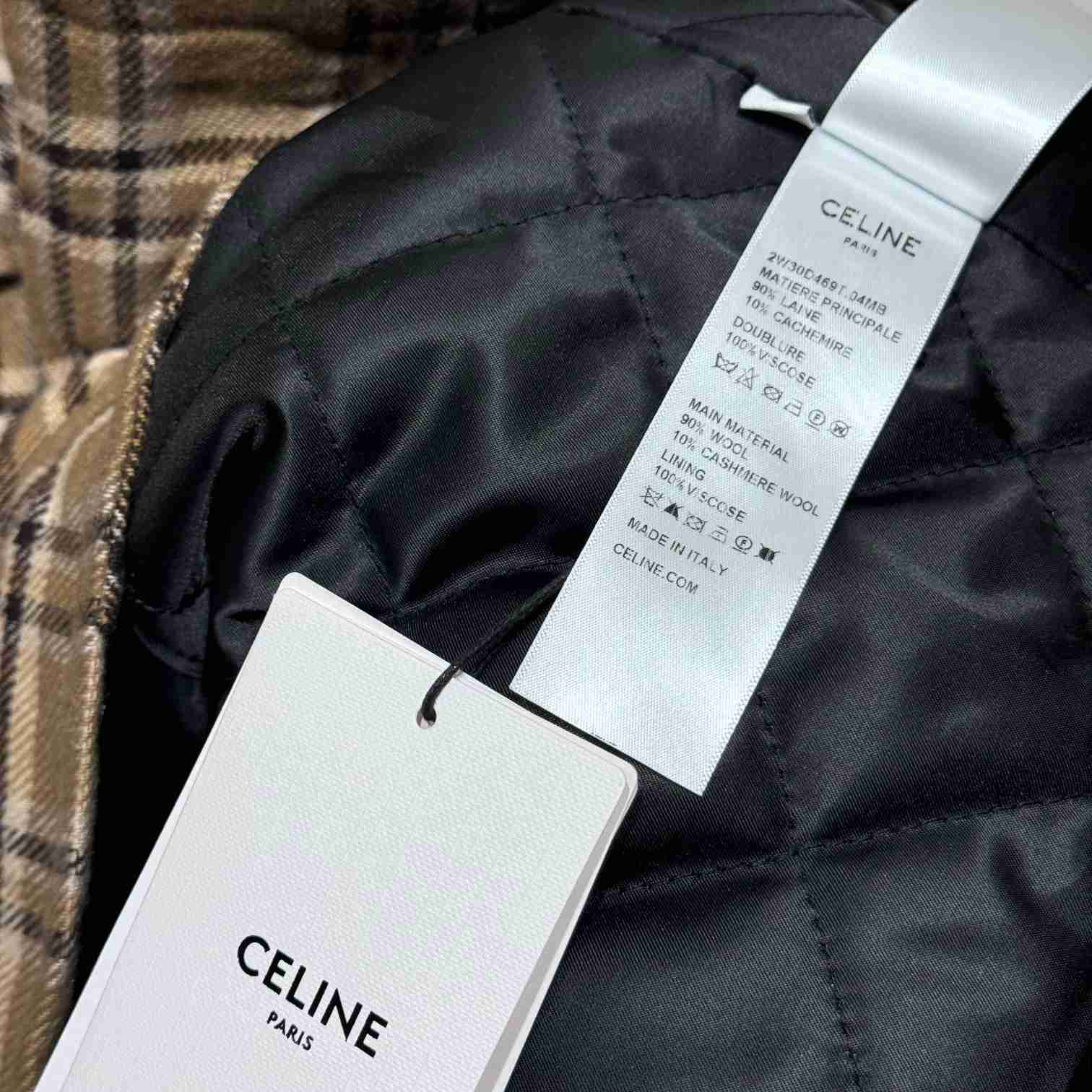 Celine Checked Overshirt - DesignerGu