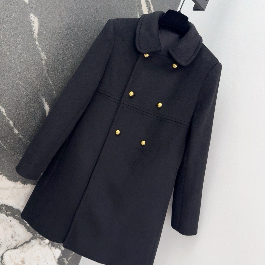 Celine Victorine Coat In Double Faced Cashmere - DesignerGu