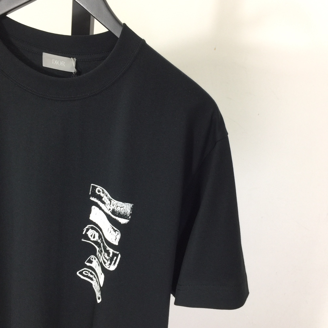 Dior Archives Labels T-Shirt, Relaxed Fit   - DesignerGu