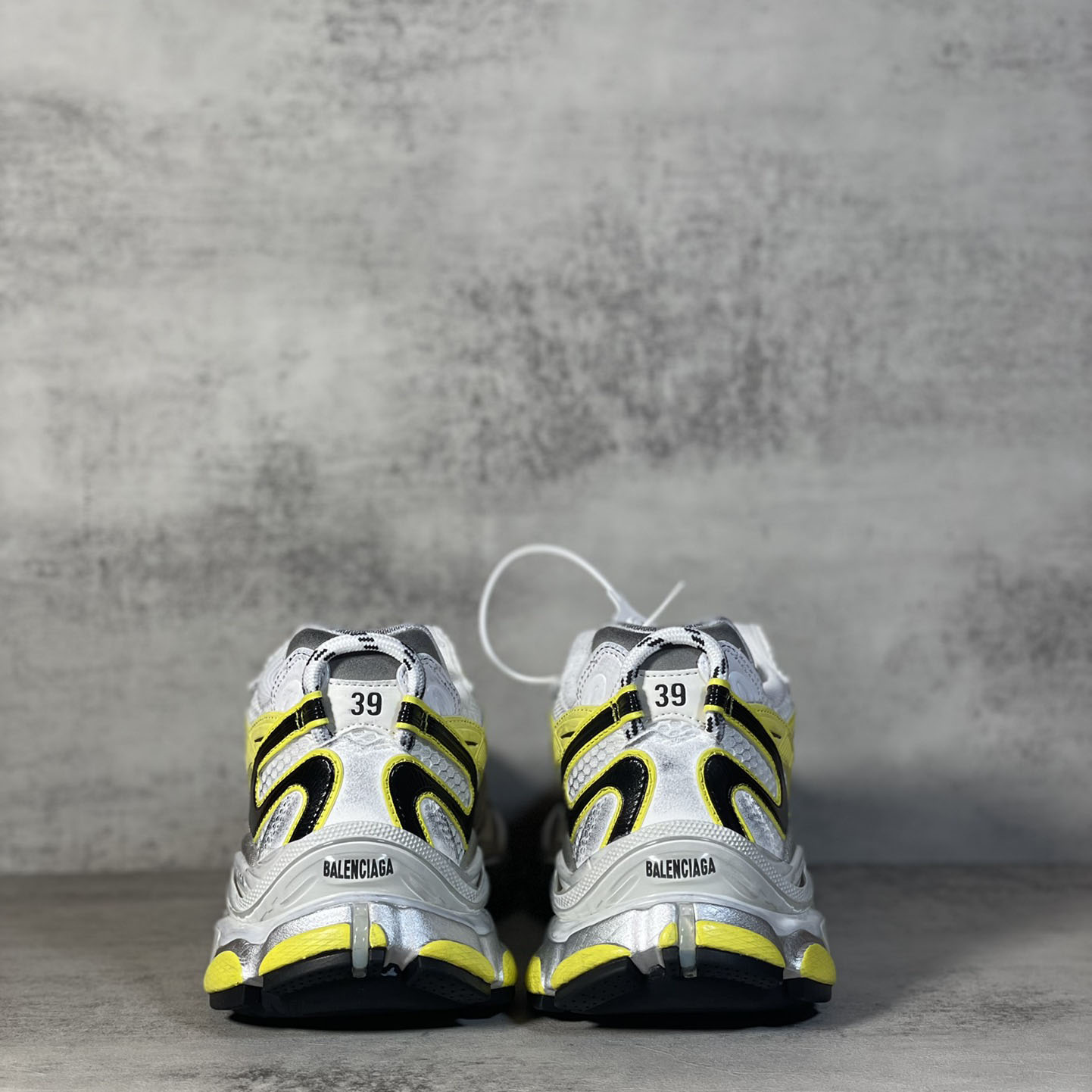 Balenciaga Runner 2.0 Sneaker In White, Yellow And Black Mesh And Polyurethane - DesignerGu