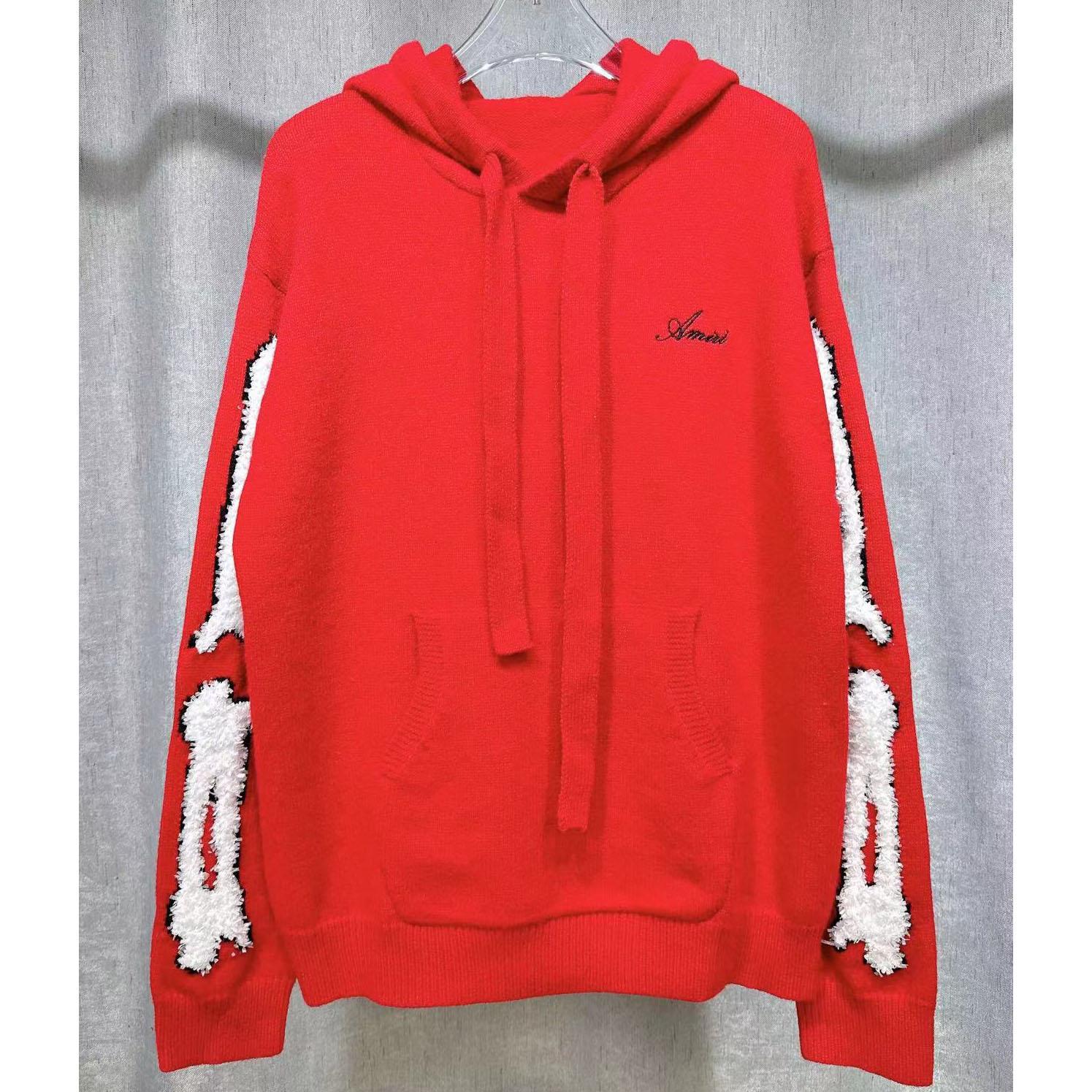 Amiri Bones Hoodie With Embroidered Logo - DesignerGu