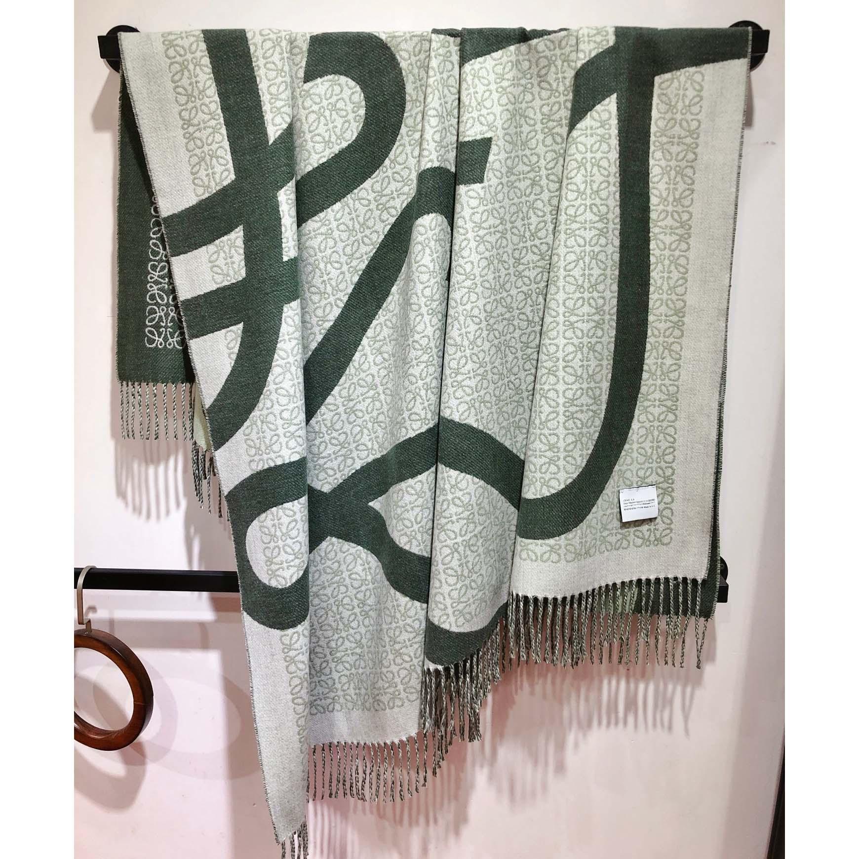 Loewe Anagram Blanket In Wool - DesignerGu