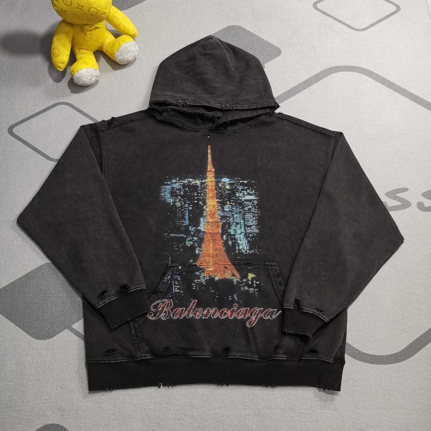 Balenciaga Ginza Store, Tokyo Tower Hoodie - DesignerGu