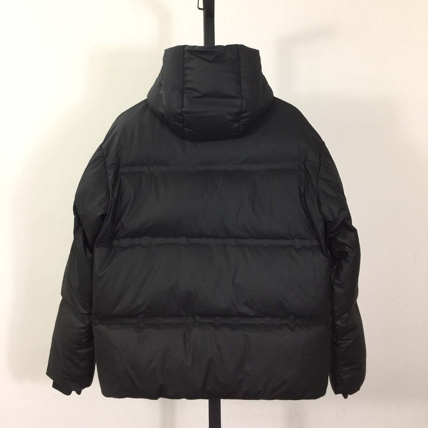 Prada Black Hooded Puffer Jacket - DesignerGu