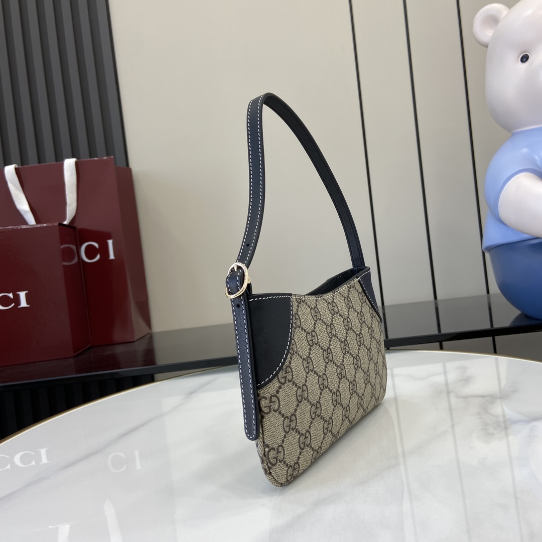 Gucci GG Emblem Super Mini Shoulder Bag - DesignerGu