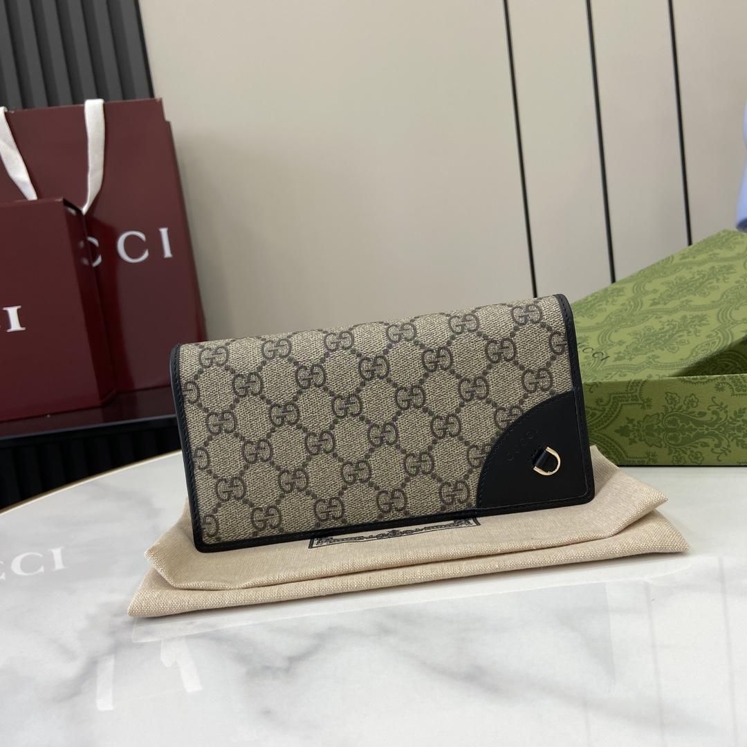 Gucci GG Emblem Continental Wallet   - DesignerGu