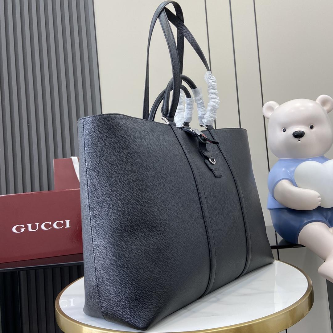 Gucci Large Tote Bag With Web - DesignerGu