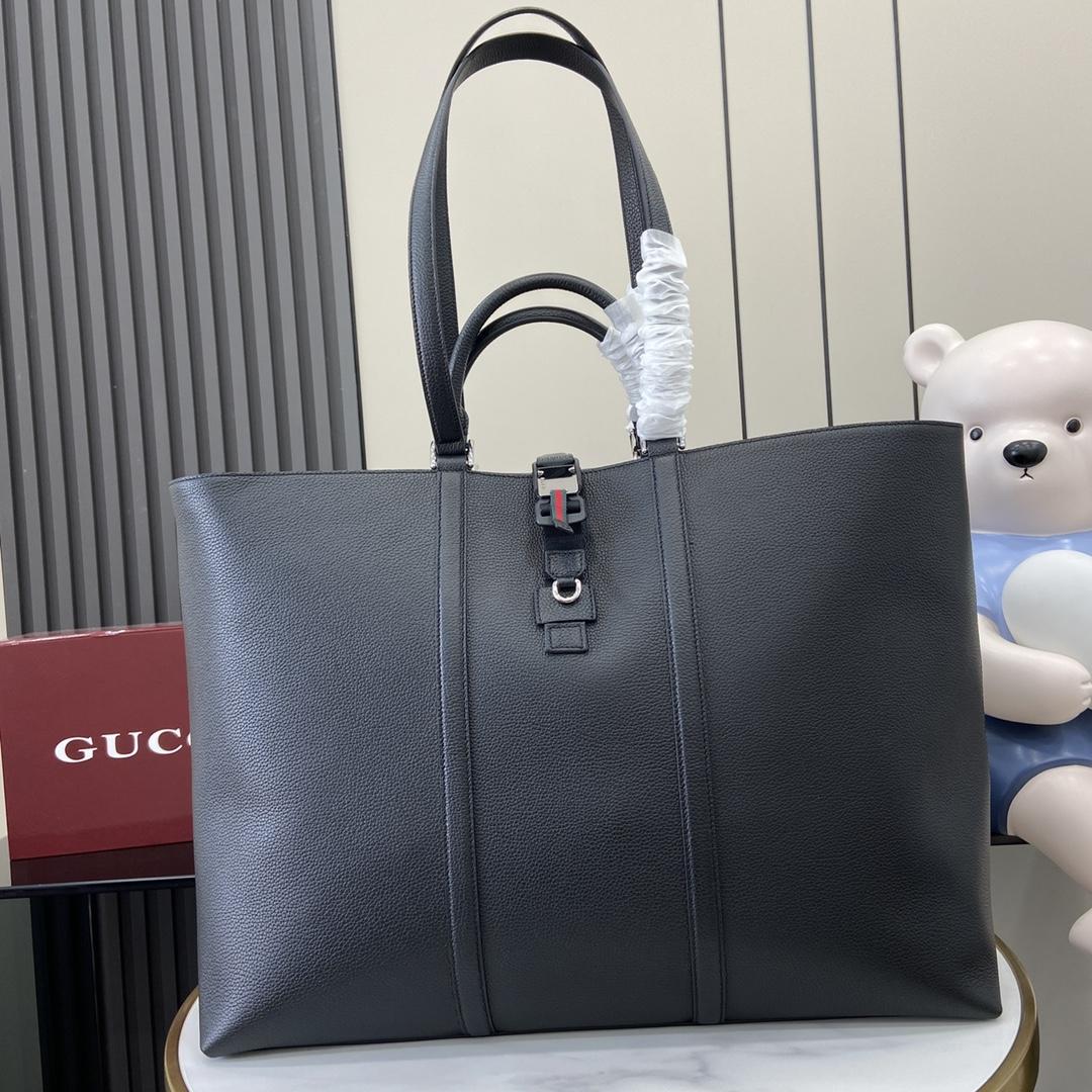 Gucci Large Tote Bag With Web - DesignerGu