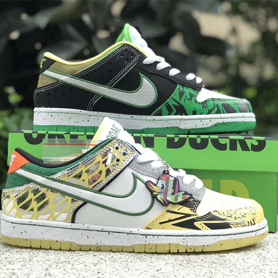 Division Street x Nike Dunk Low“What The Ducks Of A Feather” Sneakers    HV1454-100 - DesignerGu