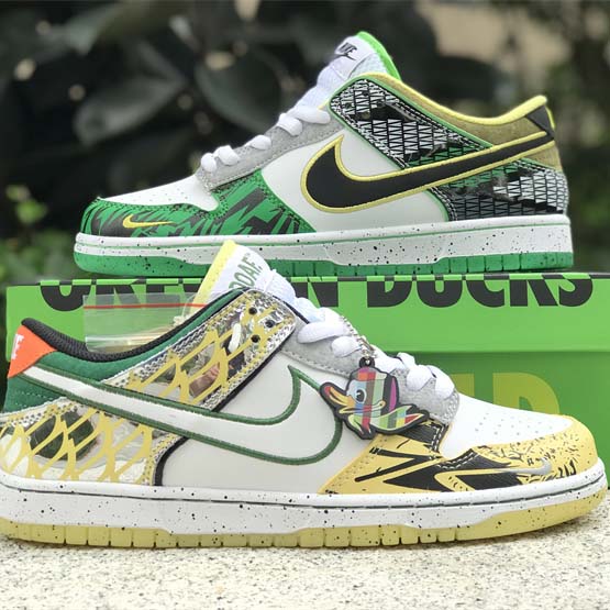 Division Street x Nike Dunk Low“What The Ducks Of A Feather” Sneakers    HV1454-100 - DesignerGu