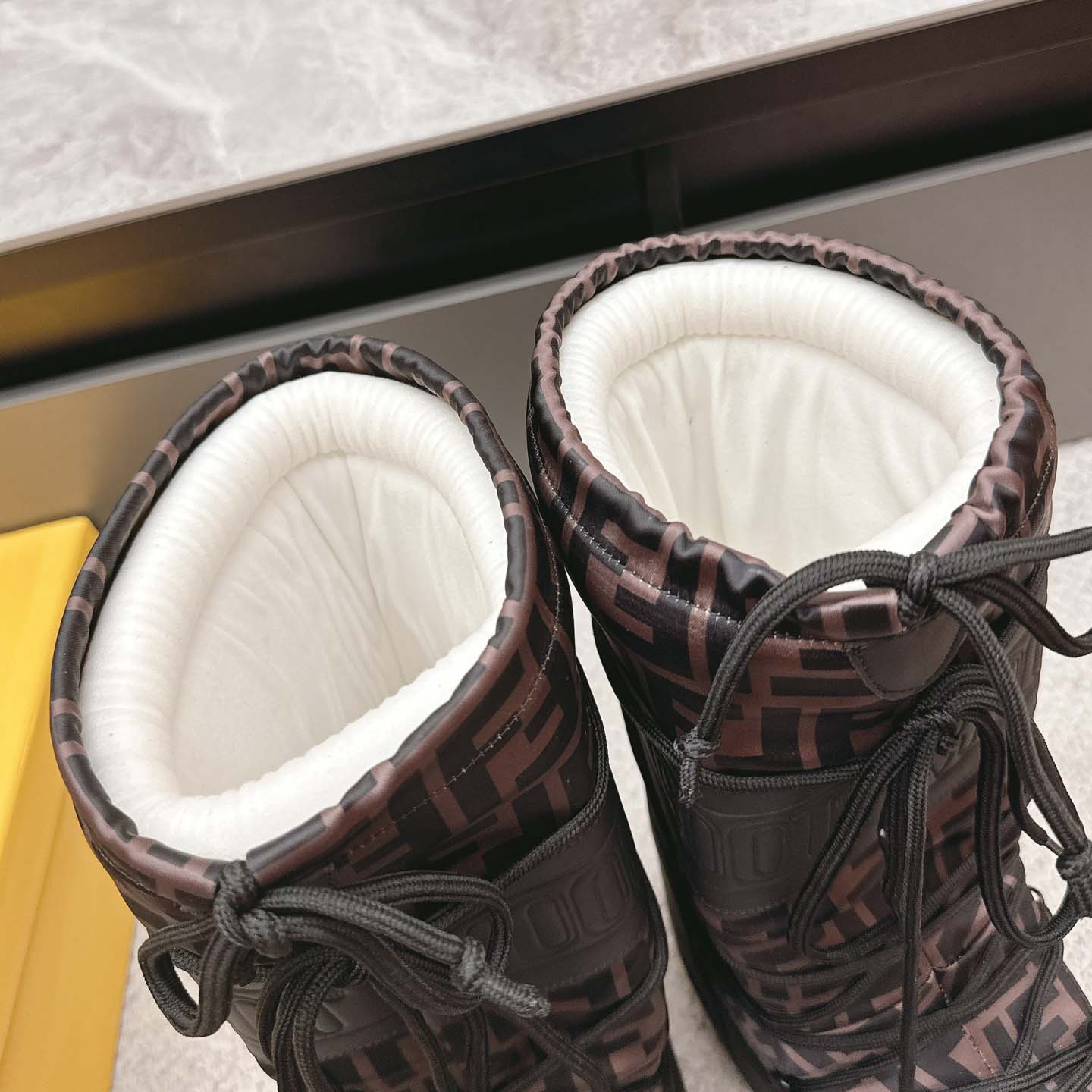 Fendi FF Motif Moon Boots - DesignerGu