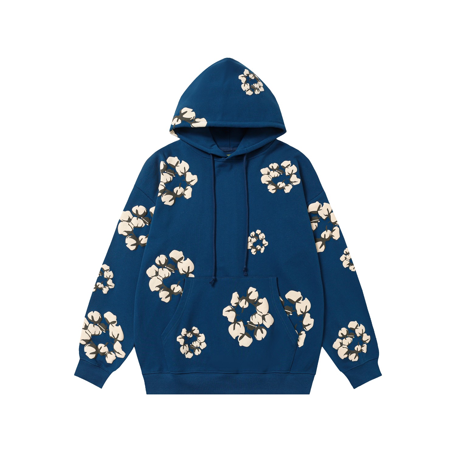 Denim Tears Cactus Tears Wreath Hoodie Blue - DesignerGu