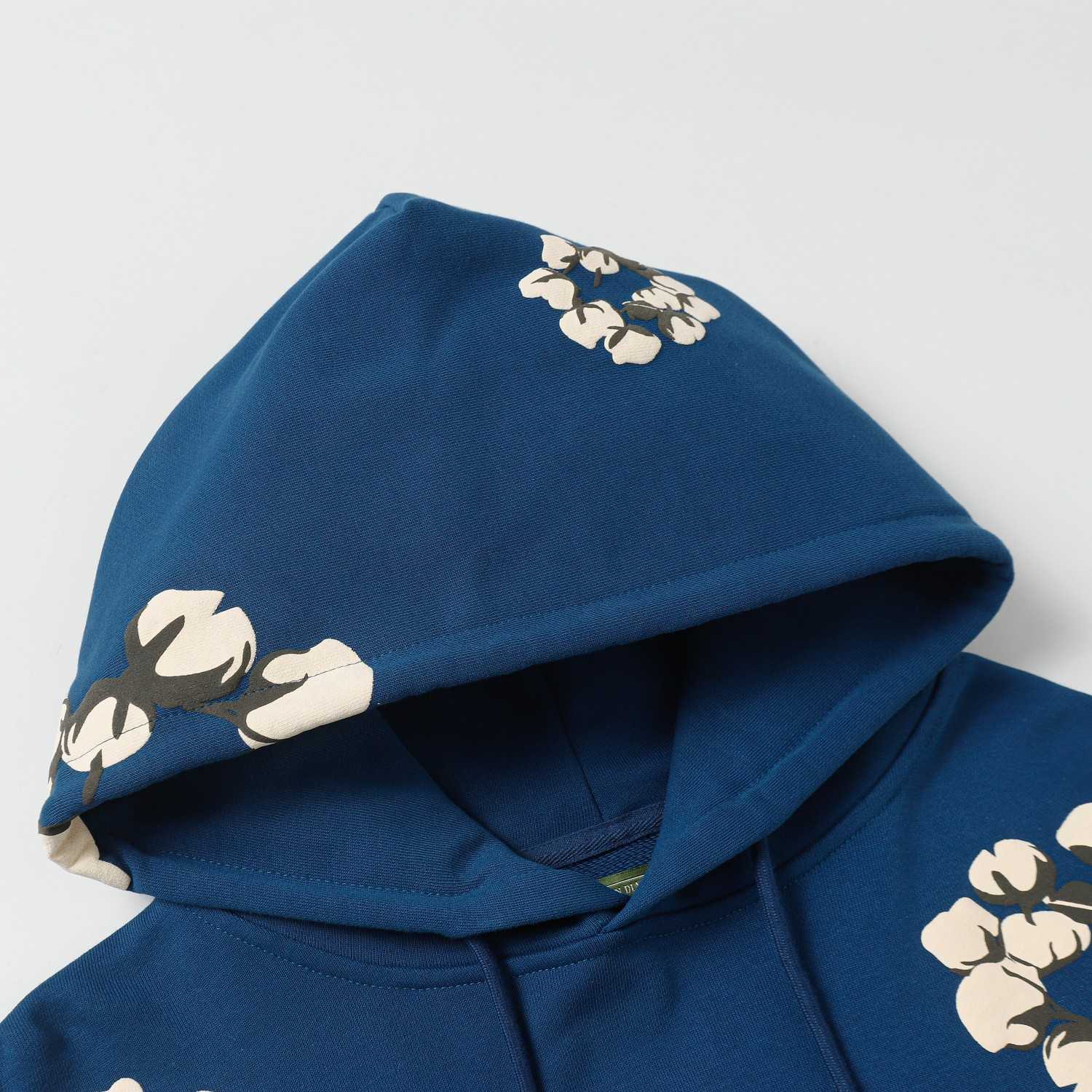 Denim Tears Cactus Tears Wreath Hoodie Blue - DesignerGu