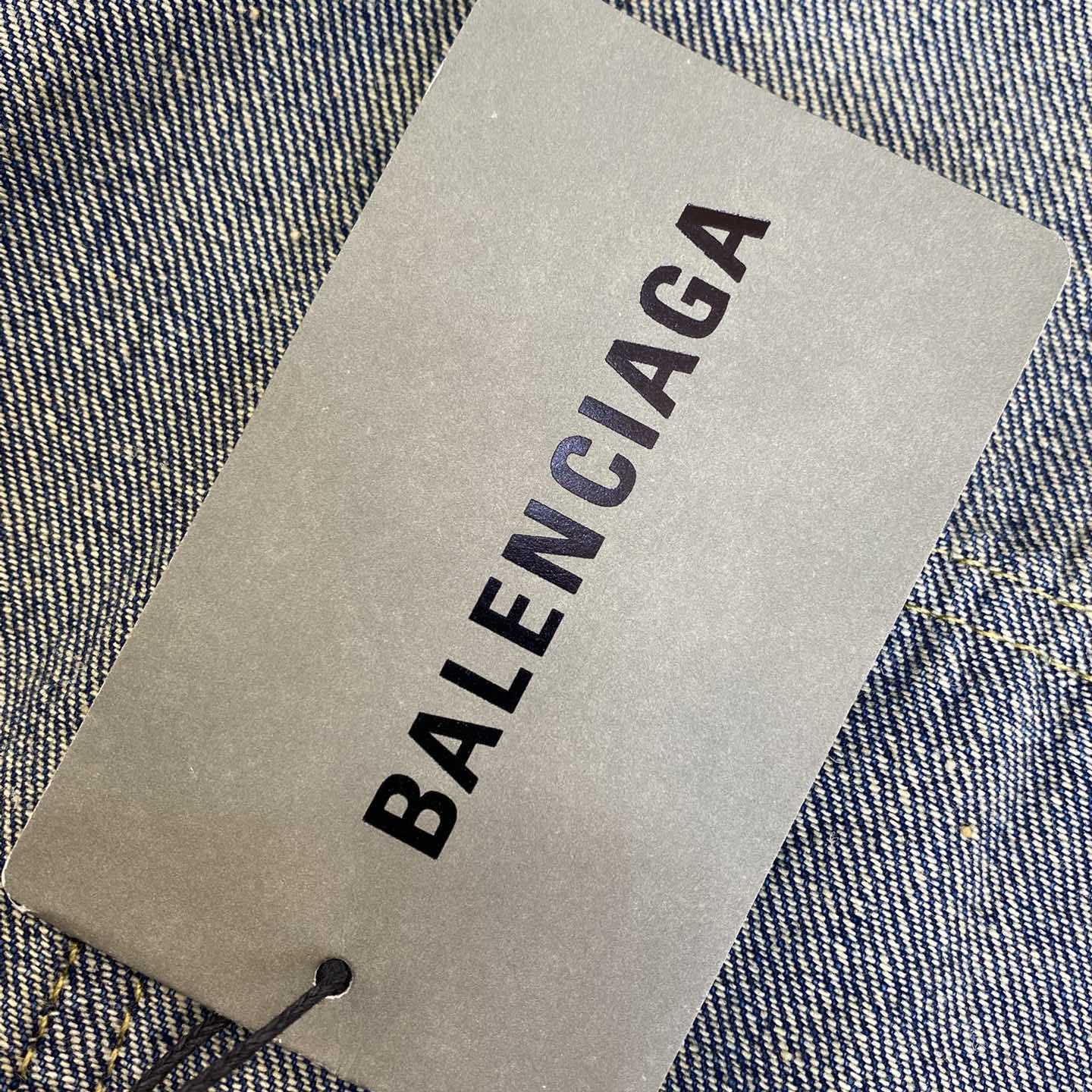 Balenciaga Flared Cargo Pants In Blue - DesignerGu