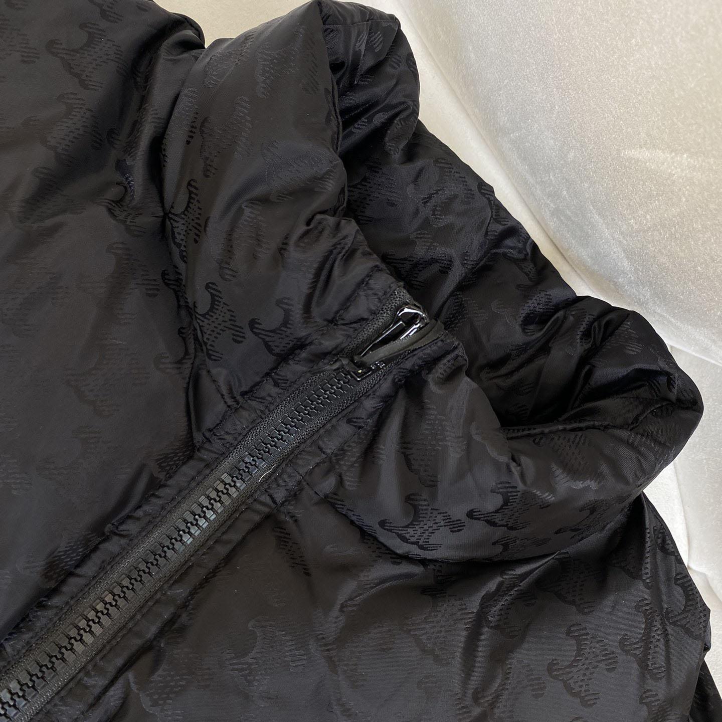 Celine Down Jacket In Triomphe Nylon Jacquard  - DesignerGu