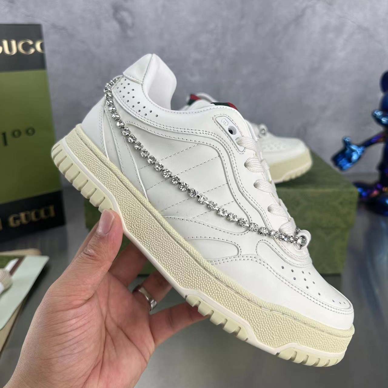 Gucci Women's Gucci Re-Web Sneaker - DesignerGu