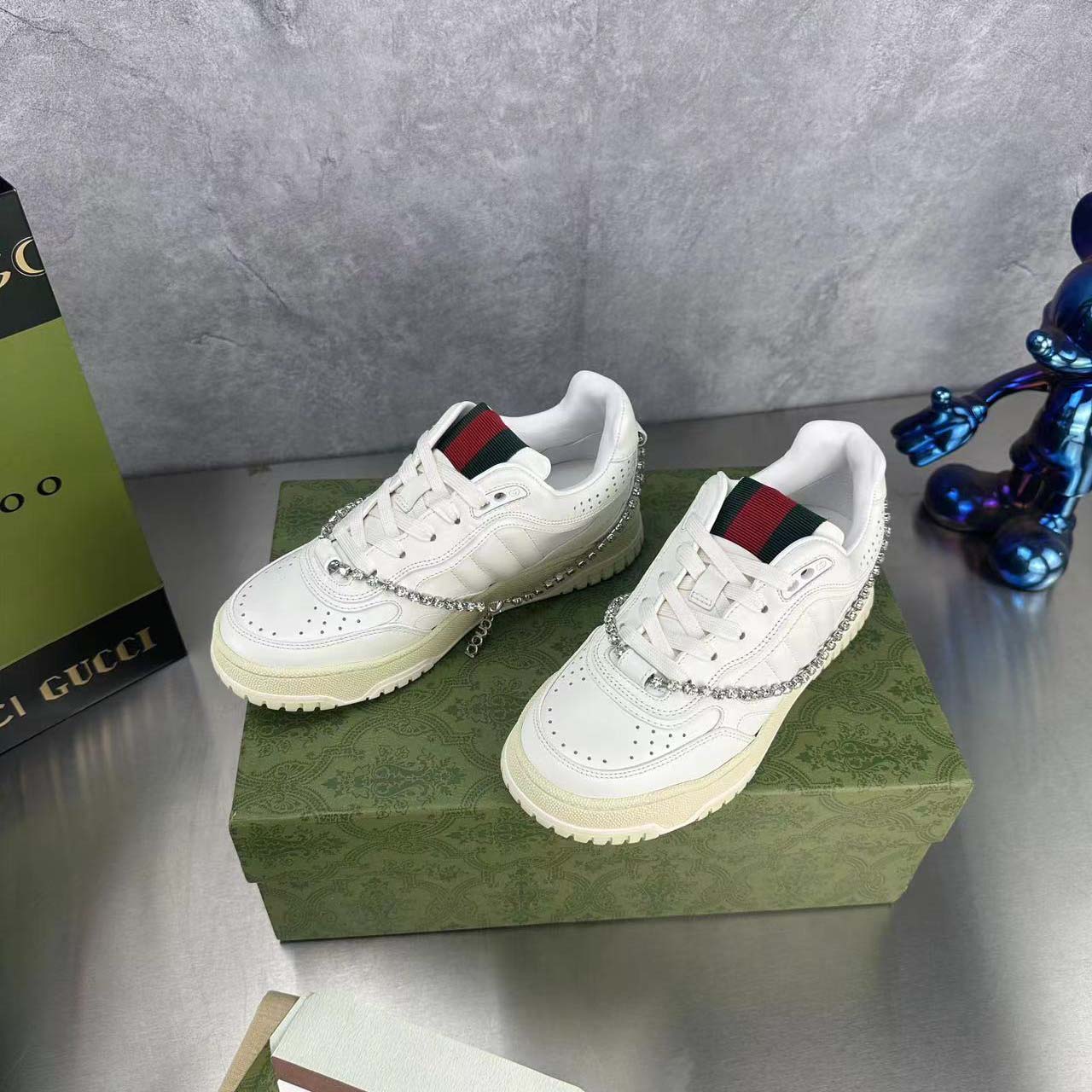 Gucci Women's Gucci Re-Web Sneaker - DesignerGu