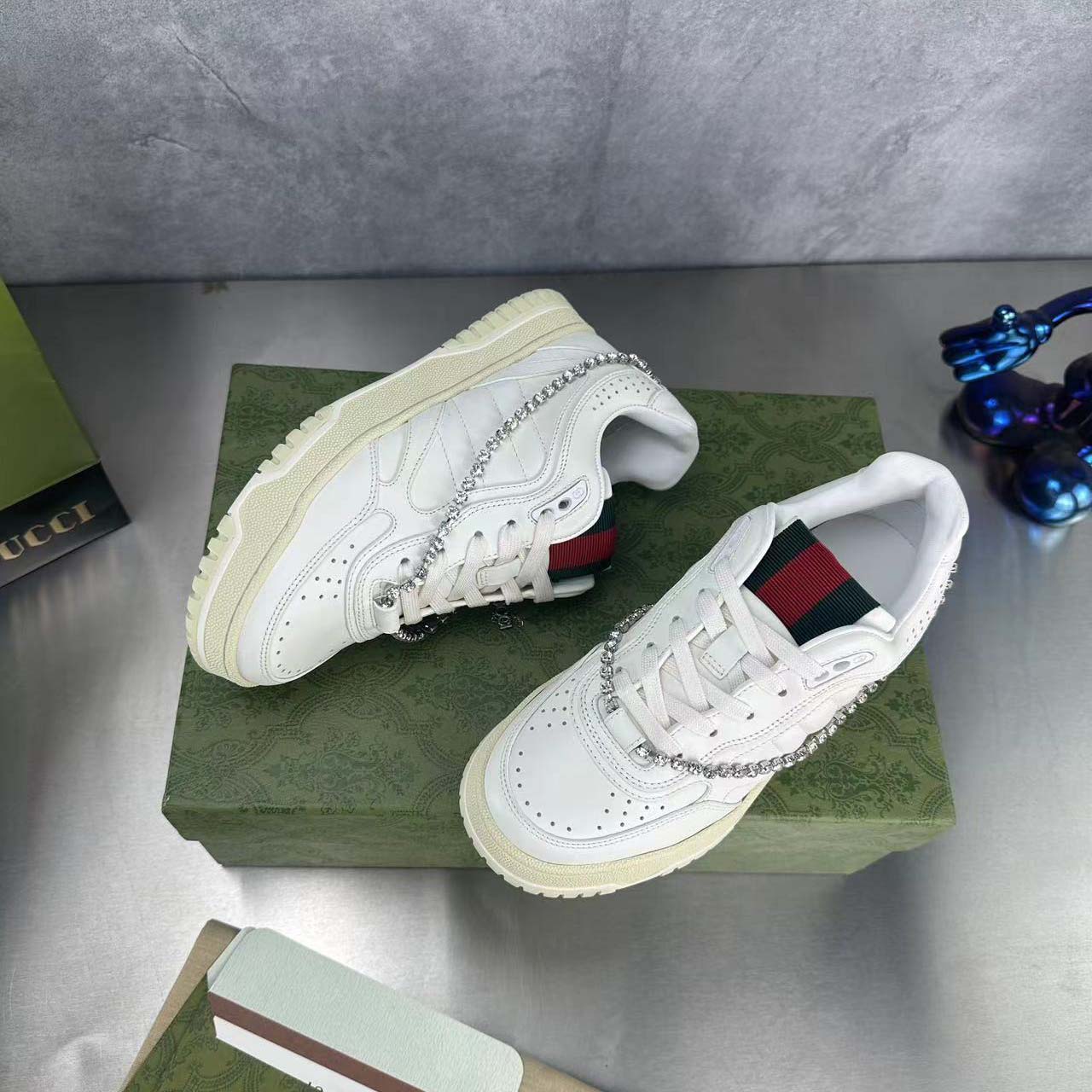 Gucci Women's Gucci Re-Web Sneaker - DesignerGu