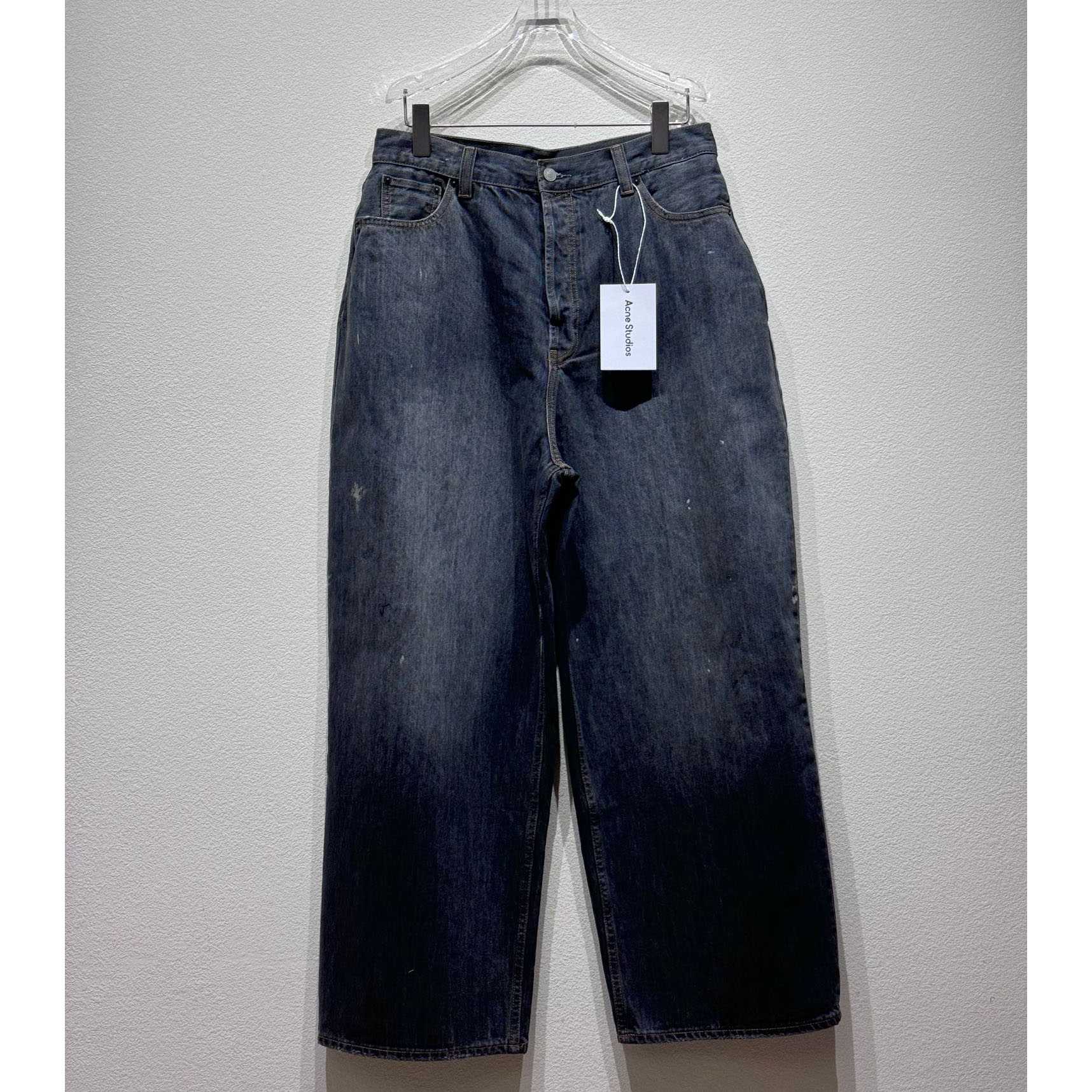 Acne Studios Men's Blue Dark Super Baggy Jeans - DesignerGu