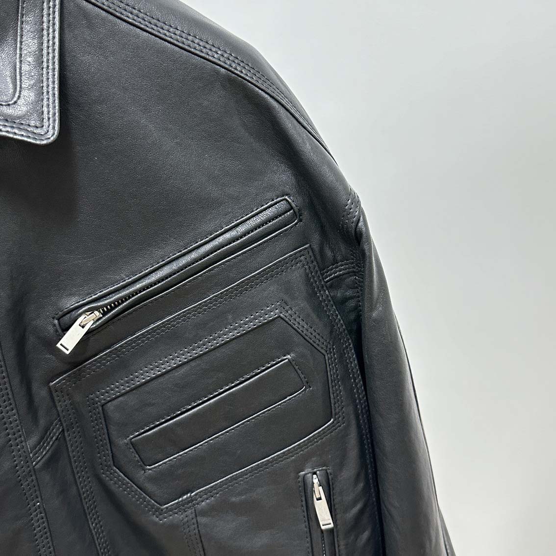 Saint Laurent Leather Jacket - DesignerGu