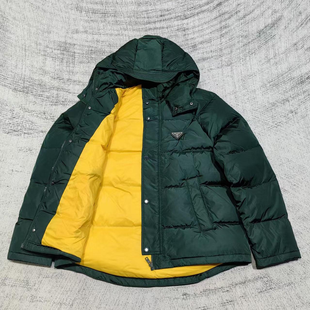 Prada Cropped Re-Nylon Down Jacket - DesignerGu