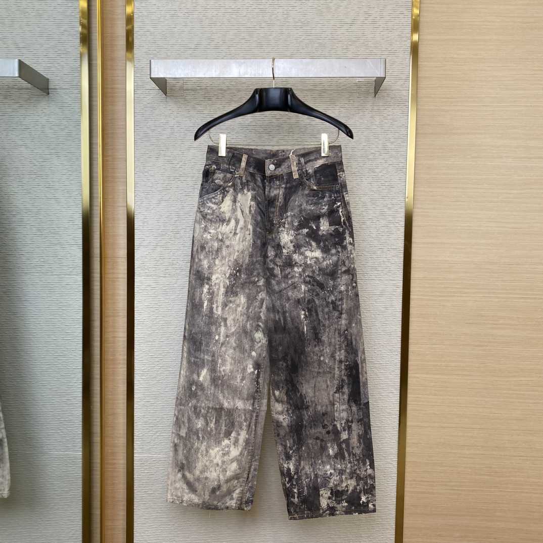 Acne Studios Paint Splatter Denim - DesignerGu