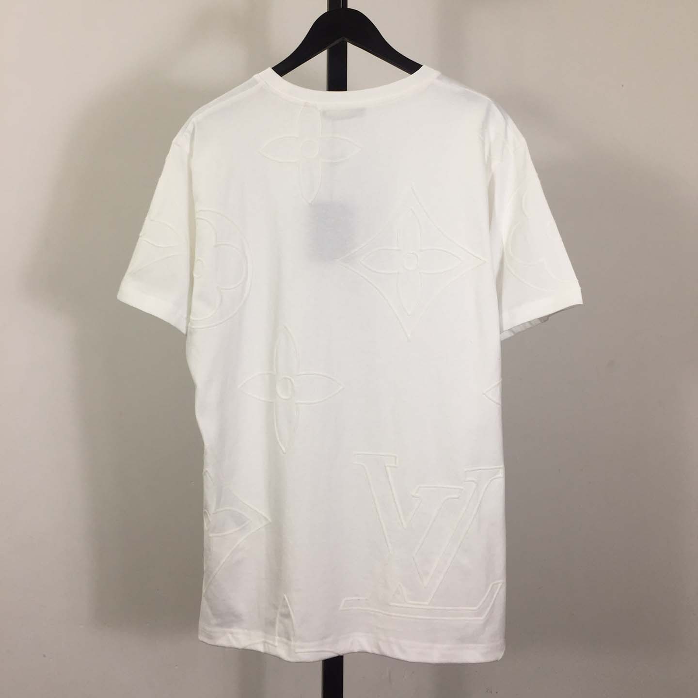 Louis Vuitton Monogram Embroidered Cotton T-Shirt   1AFYDE - DesignerGu