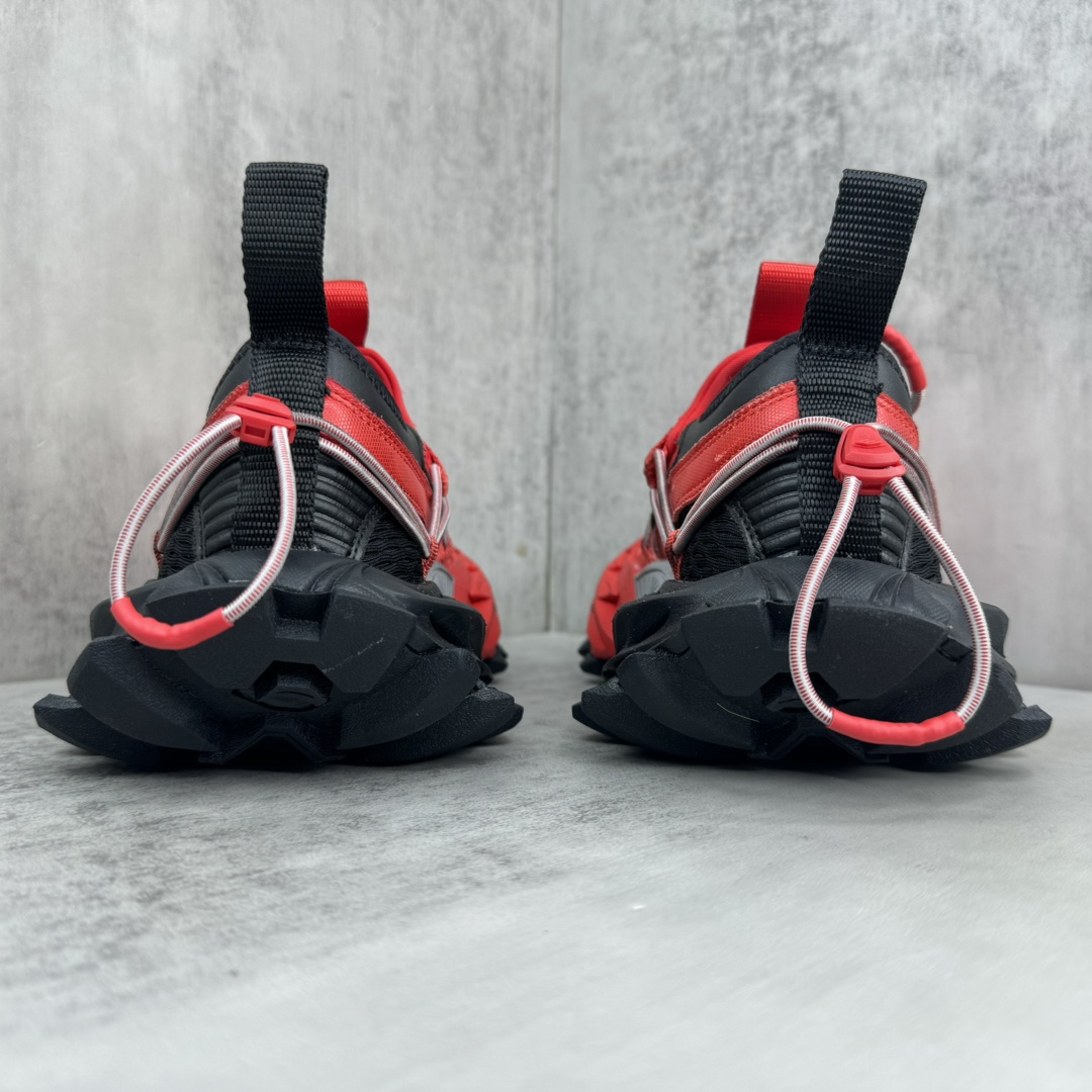 Balenciaga Hike Sneaker In Red And Black  - DesignerGu