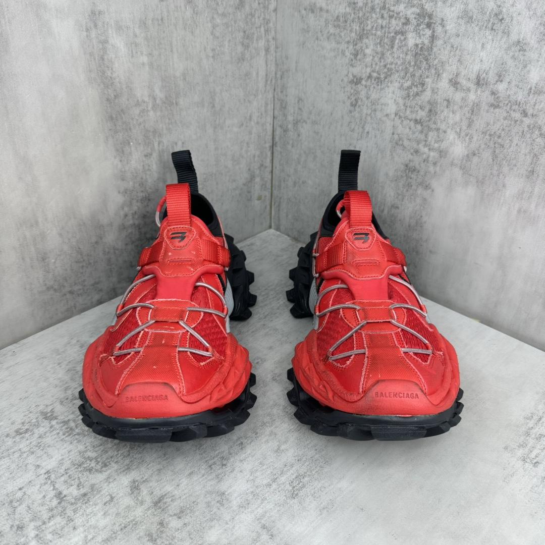 Balenciaga Hike Sneaker In Red And Black  - DesignerGu