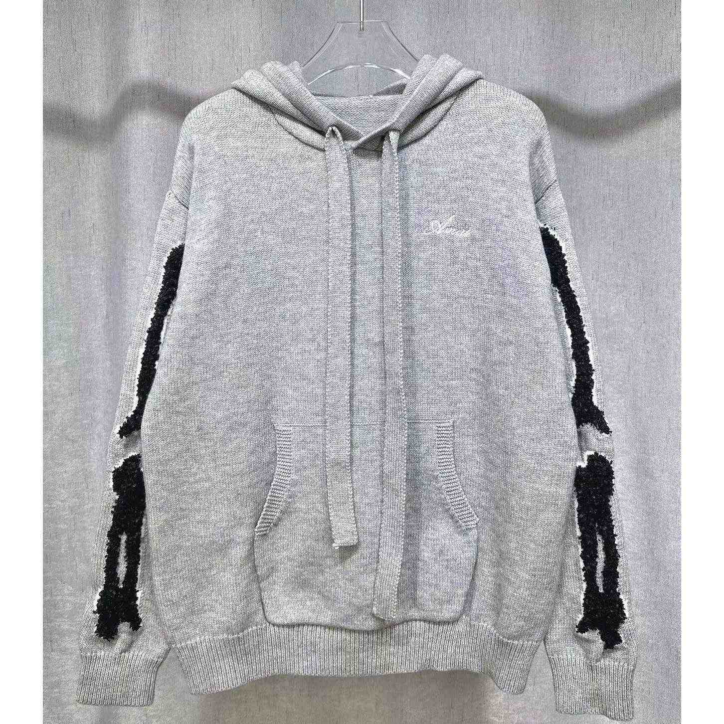 Amiri Bones Hoodie With Embroidered Logo - DesignerGu